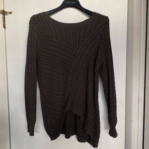 Sweater , front had asymmetrical line